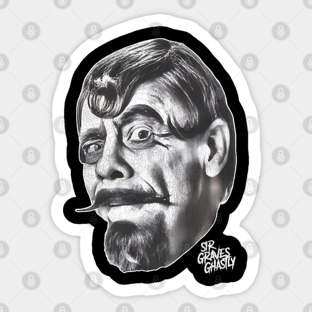 Sir Graves Ghastly -- Horror Host Sticker by darklordpug